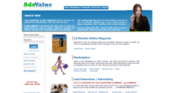Desktop Screenshot of adsvalue.com